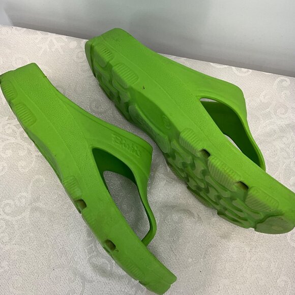 Birkenstock Birki's Green Rubber Open-Toe Slide Sandals Size 37 - Picture 5 of 8